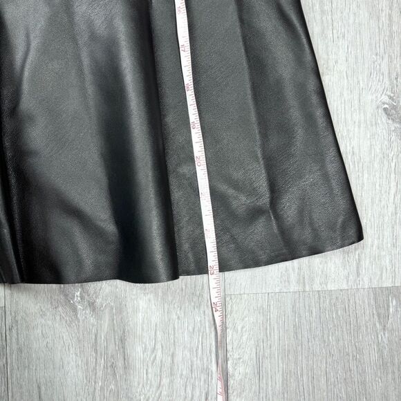 Michael Kors Leather Trim Black Tulip Skirt 2X - Picture 5 of 6